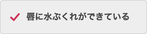 唇に水ぶくれができている
